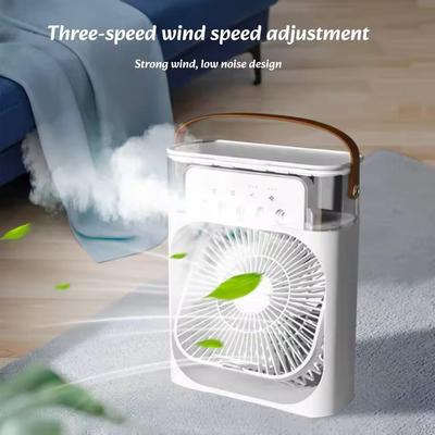 USB Rechargeable Desk Fan with Ice Cooling